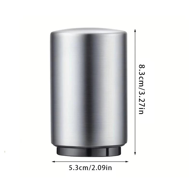 Advanced Beer Bottle Opener, Stainless Steel Semi-automatic Bartender Tool, Press On Lid To Open, Portable, Quick To Open Lid In