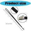 100 Pcs Lanyard with Clip Safety Lanyards Flat Neck Lanyard Neck Straps Black Lanyards for School Activity Classroom