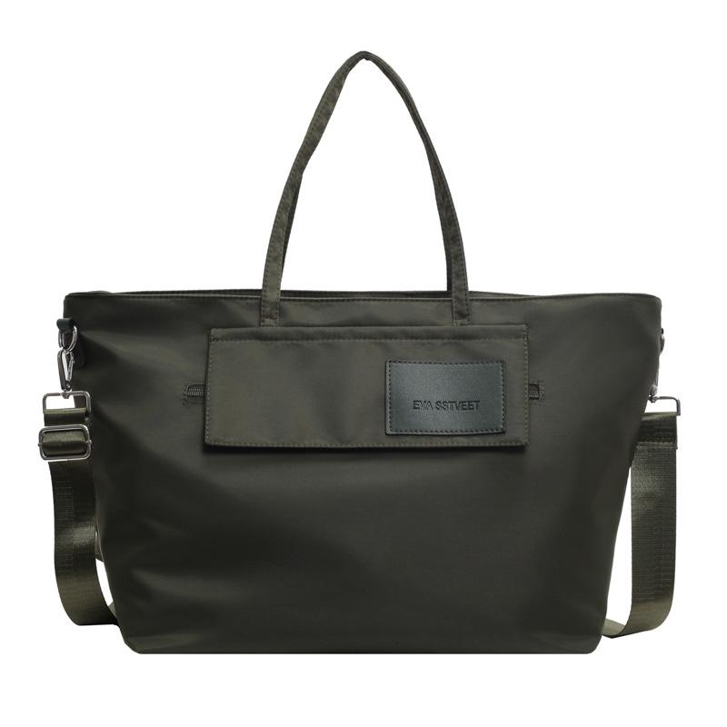 

Large-capacity bag women s new simple trend tote bag fashionable versatile shoulder commuter bag зелений