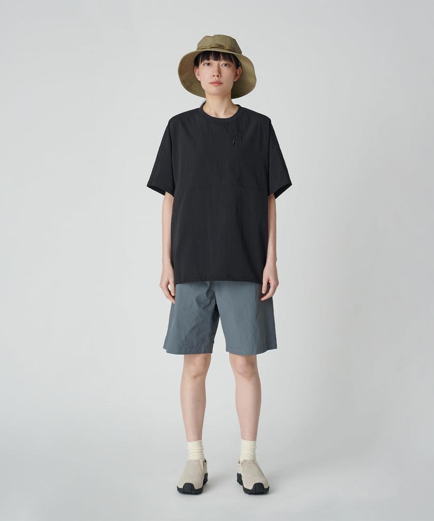 Snow Peak Breathable Quick Dry T-Shirt, Black, Size Small, Unisex, for Men and Women