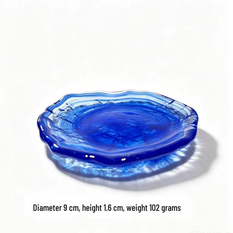Glacier Glass Dessert & Snack Plate Set