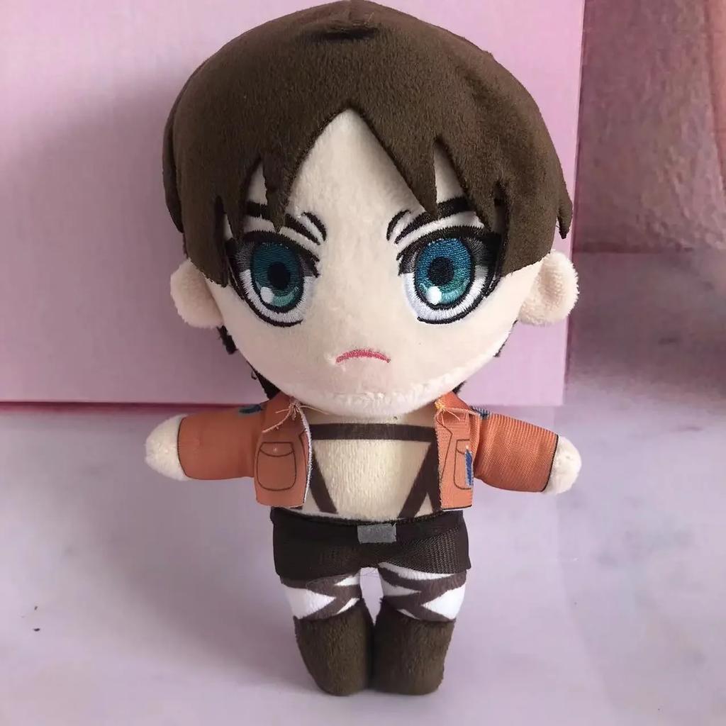 Attack on Titan Plush Toys Levi Ackerman Stuffed Dolls Cartoon Eren Jaeger Plushie Figure Peluche Pillow Kids Christmas Gifts