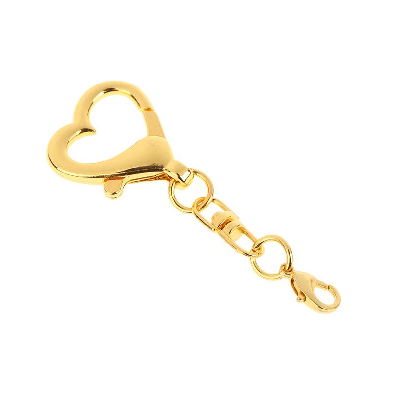 5/10Pcs Heart Lobster Clasp Chain Connector For Diy Jewelry Making Findings Key Chain Accessories