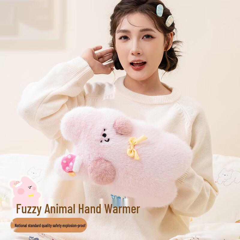 HX Cartoon Plush Rechargeable Electric Hot Water Bottle