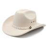 JYL TS DIY Ethnic Cowboy Hat Outdoor Sun Protection Hat Felt