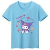 Sanrio Family CUTE Kurumi Cute Printed Childrens TShirt Roundneck Pure Cotton Family Clothing for Parents and Children