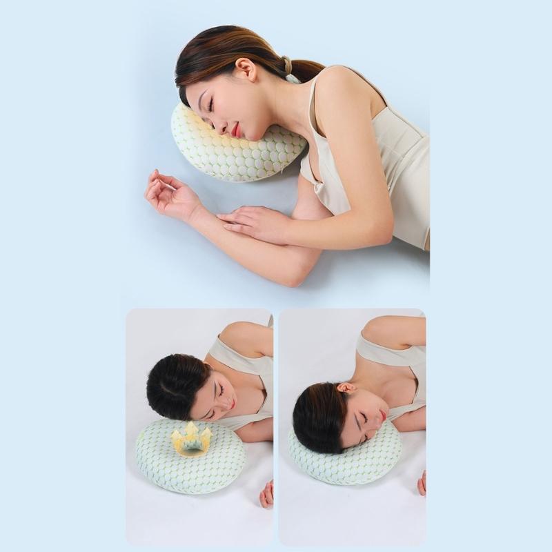 Orthopedic Doughnuts Pillow For Ear Protections During Sleep Hypoallergenics Neck Support Cushions For Pierced Ears