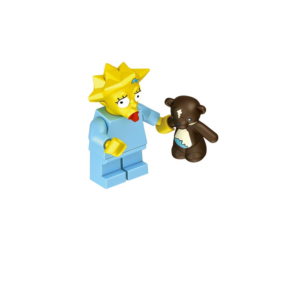 (Stil D) 32 Stück Simpsons Familie Mini-Figuren Bausteine Kinder Lernspielzeug