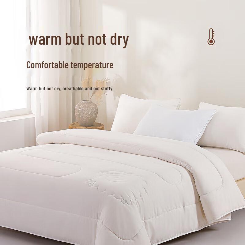 MENGJIE Antibakterielle Seide & Australische Wolle Vier-Jahreszeiten-Bettdecke