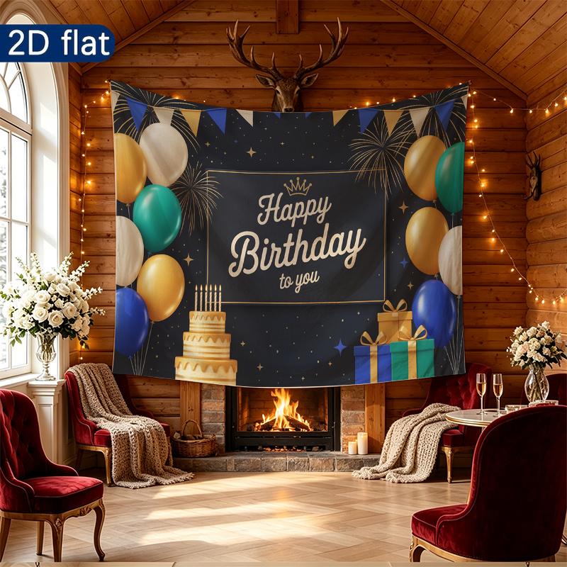 Party Backdrop Happy Birthday Birthday Balloon Photo Booth Background Front Door Decor