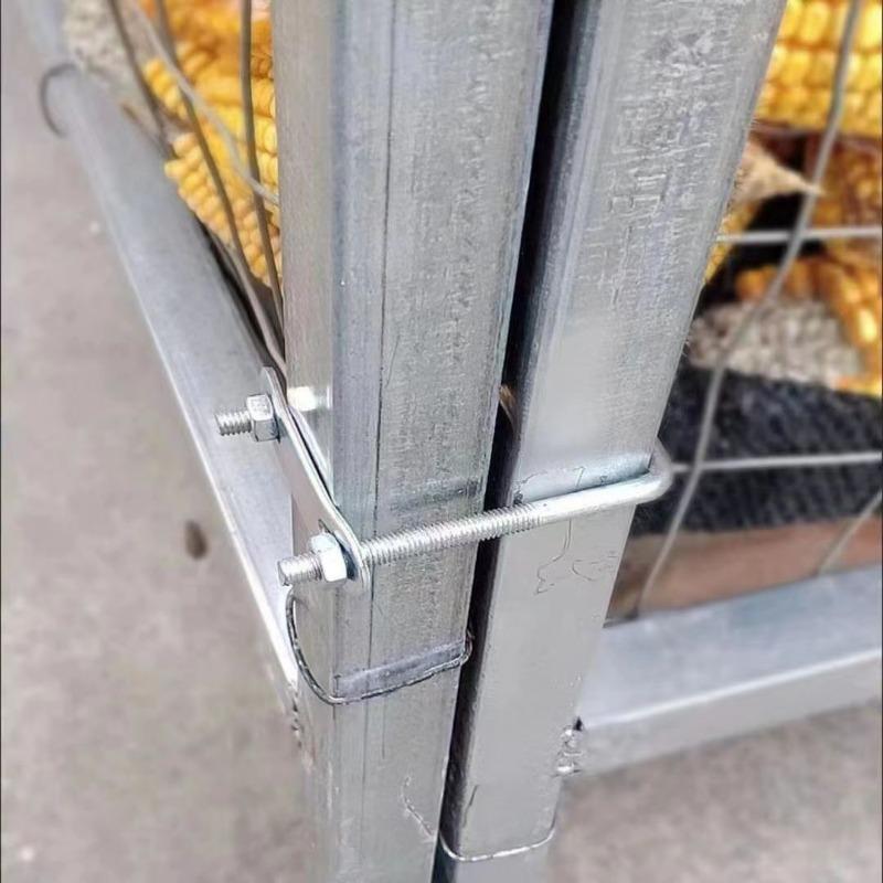 Stainless Steel Square U-bolts Bolt Right Angle Screw Clamp Nuts Plate Bolt Set Clamp Tube Holder Fixed Buckle Fasteners M6/M10