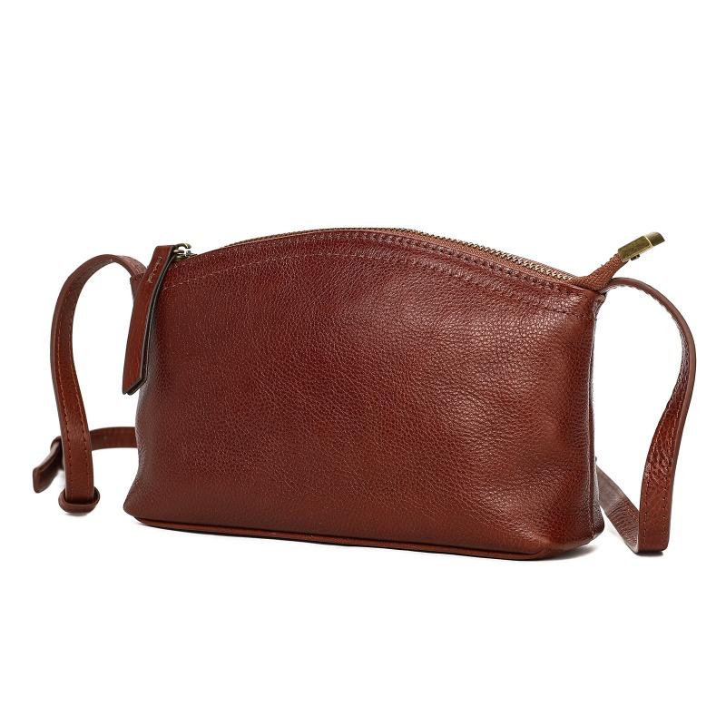 Genuine Leather Shoulder Bag, Commuter Fashion, Ladies' Small Shoulder Bag, Trendy Date, Quality Crossbody Bag