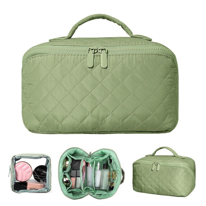 Cosmetic Bags Large-capacity hand-held makeup brush storage bag high-end travel toiletries bag