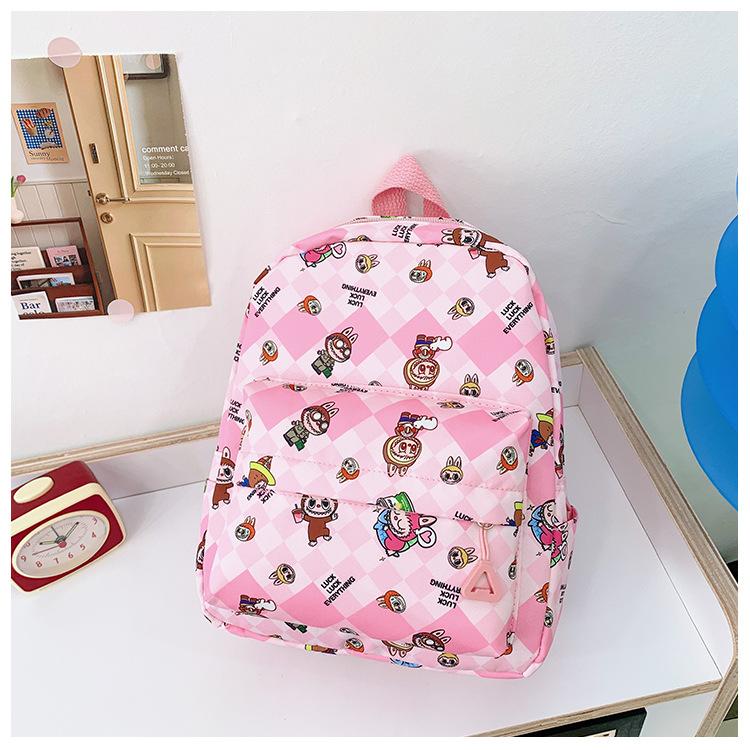 School bag Labub new bag size class preschool baby school bag casual cute men's and women's school bags