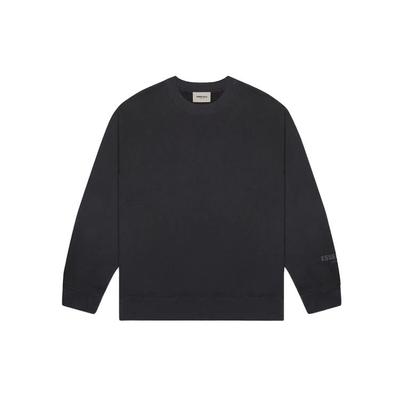 Fleece Crew Neck Sweatshirt Men Tops Black FOG-FW20-299