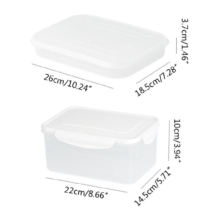 4 Grids Food Container for Foods Spice Storage Bin with Sealed Lid for Fresh Kee