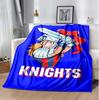 Knights Flannel Blanket Soft Warm All-Season Throw, Design for Camping, Car Travel, Hiking Sofa, Bed, Office Perfect Gift for Parties