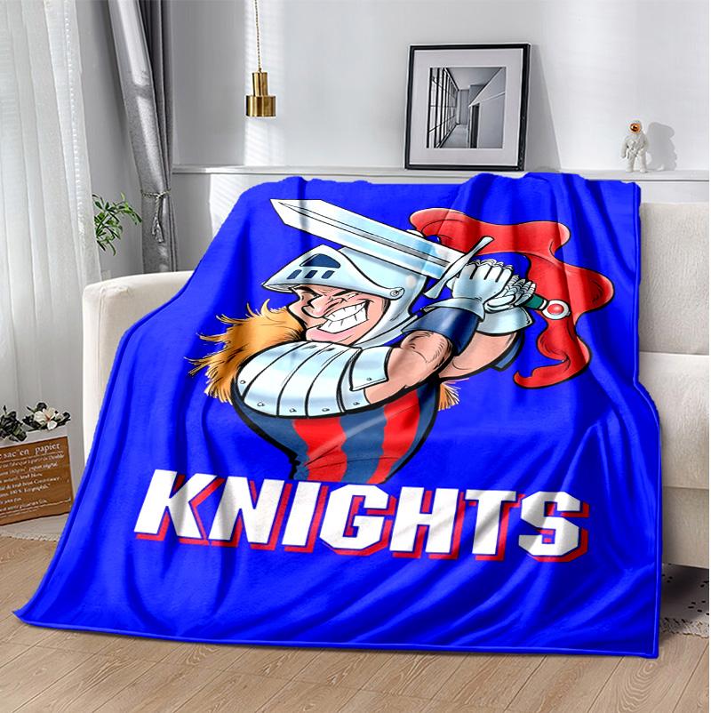 Knights Flannel Blanket Soft Warm All-Season Throw, Design for Camping, Car Travel, Hiking Sofa, Bed, Office Perfect Gift for Parties