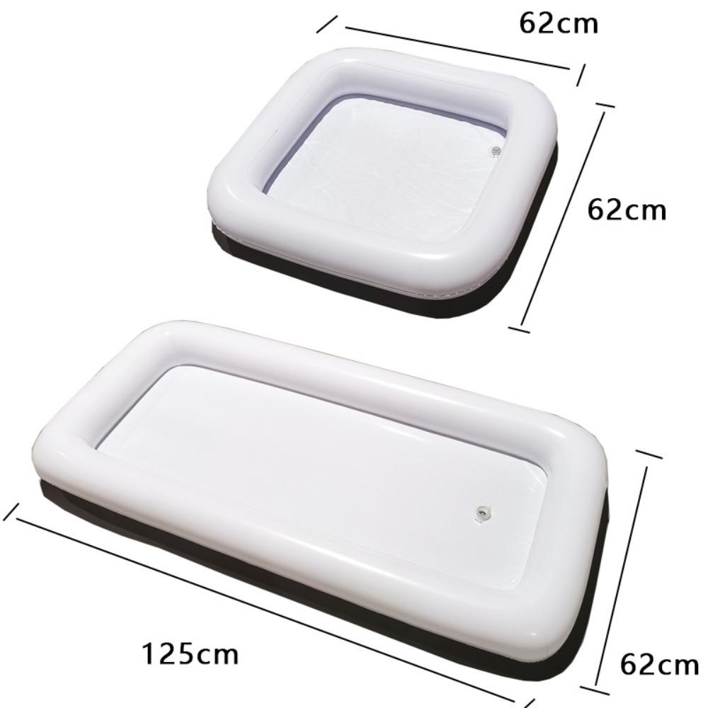 2pcs Inflatable Serving Bar Salad Ice Tray Food Drink Containers - BBQ Picnic Pool Party Supplies Buffet Luau Cooler