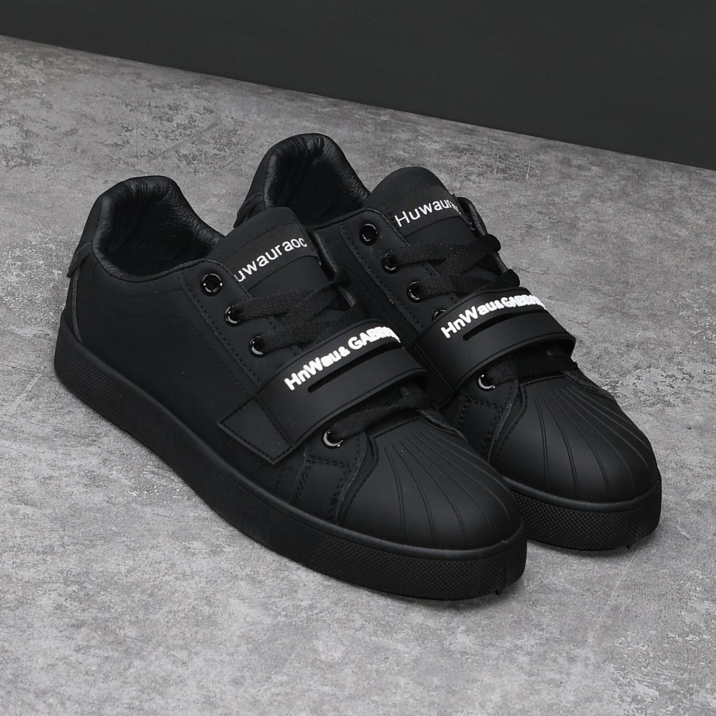 

Spring and Autumn new casual low-top board shoes deodorant black German training shoes trendy shoes 39 чёрный