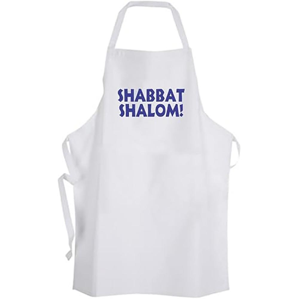 

Shabbat Shalom Adult Size Apron Je Kosher Holiday Rosh Hashanah Chef Cook Party Decoration Shana Tova Mom Wife Hostess Gift 54x46cm