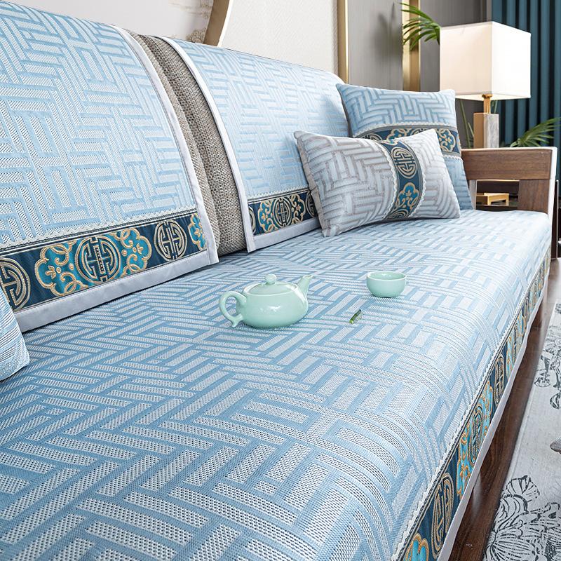 

Новая китайская подушка для дивана, универсальная нескользящая для всех сезонов, высококачественная подушка для сиденья дивана из массива дерева, современный китайский чехол-накидка на диван 70*70cm