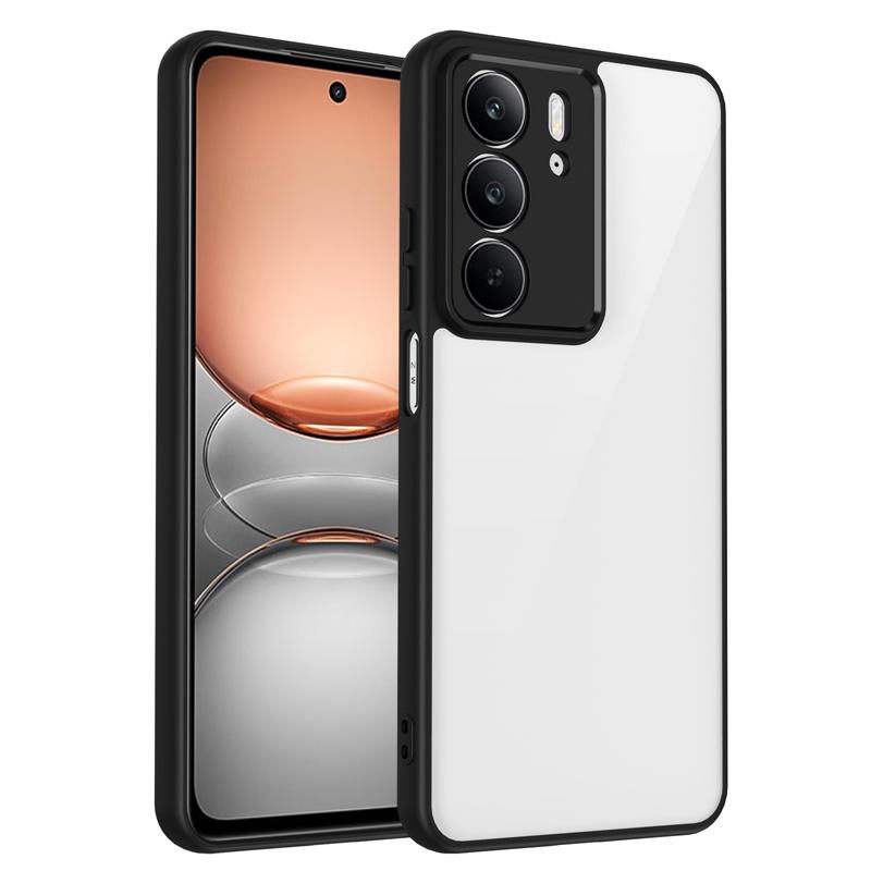 

Realme C75 4G RMX3941 Case Plating Bumper Shockproof Clear Back Cover Hard Matte Phone Case for Realme C75 RealmeC75 4G RMX3941 Pc + tpu&Realme C75 4G чорний