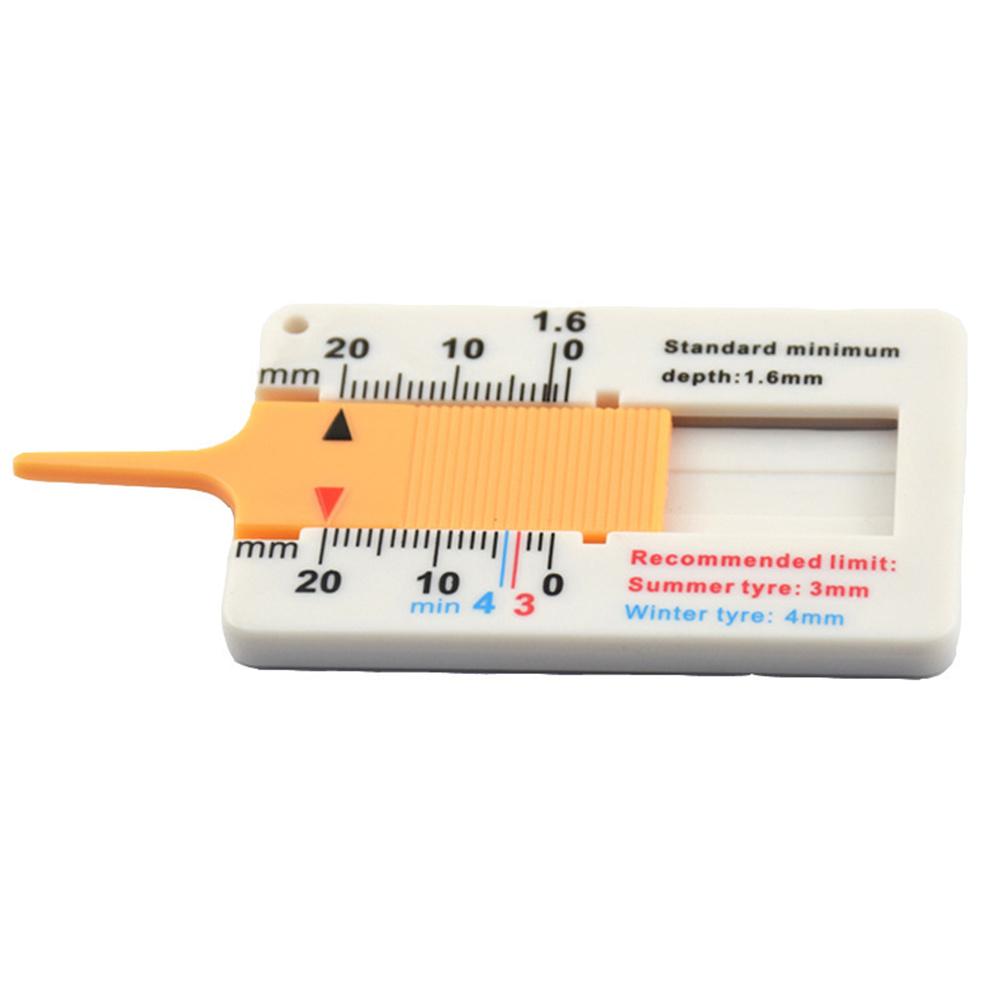 5pcs 0-20MM Plastic Car Tyre Depth Gauge Tire Ruler Vernier Depth Caliper Motorcycle Trailer Van Wheel Measurment Tool