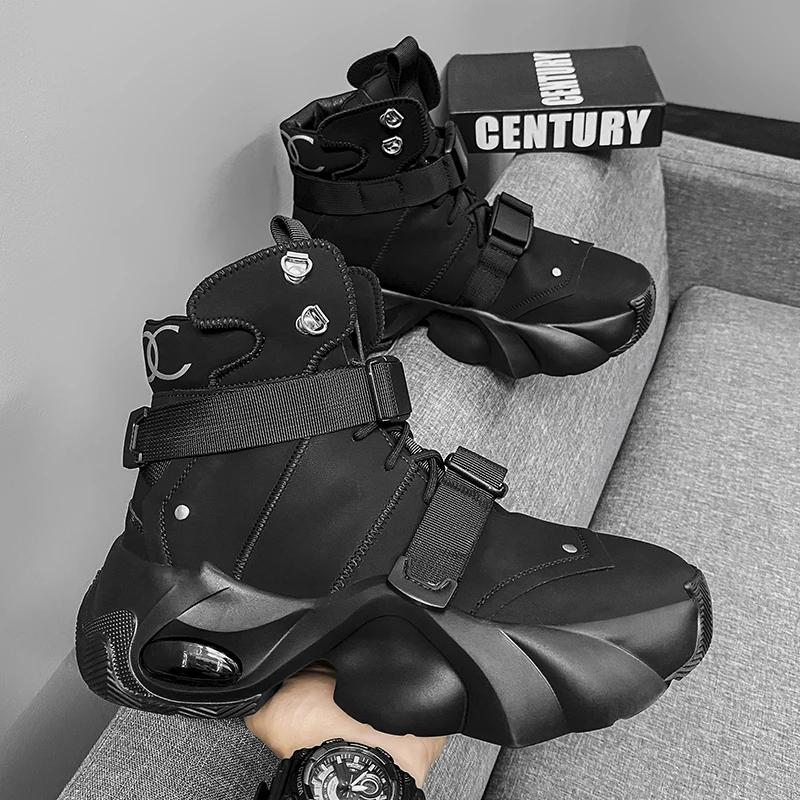 Men's Shoe Free Delivery Shoes High Heel Ankle Boots Brown Boot Genuine Leather Men's Motorcycle Boots Work Safety Shoes Mens &