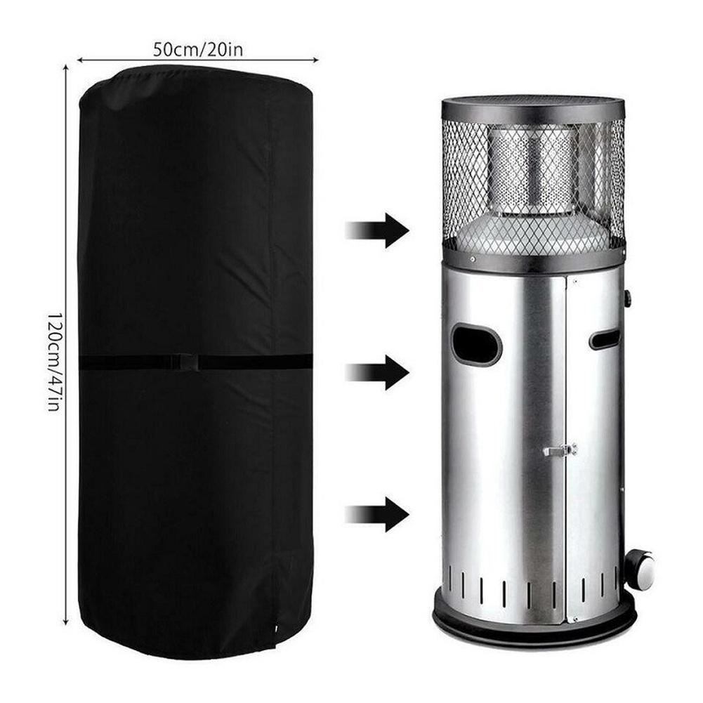 

1PC Heater Cover 50*120CM Outdoor Round Air Heater Cover Waterproof Oxford Fabric Dustproof Sunproof Home Appliances Protection 210D