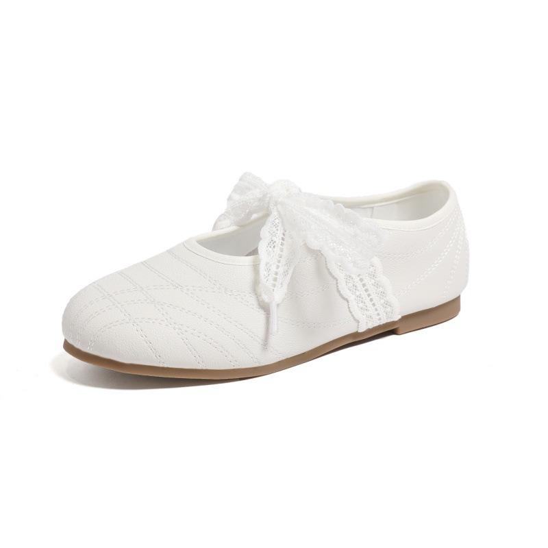 The owner recommends~ French bow ballet training shoes casual Mary Jane shoes women with skirts evening single shoes women
