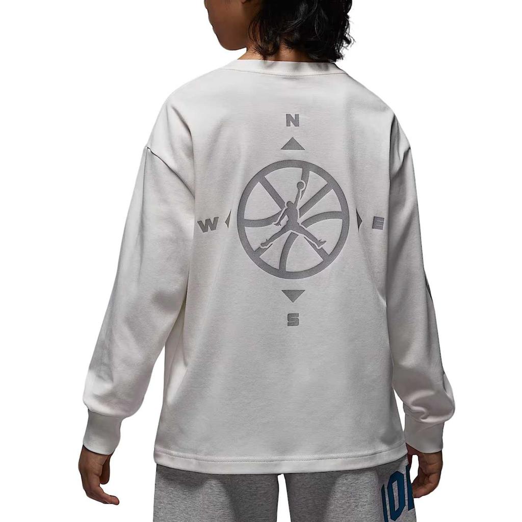 Jordan T-Shirt Knit Reflective Round Neck Kids tops IU5393-133