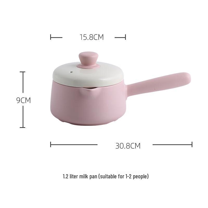 ZMR Macaron Ceramic Double-Lid Stew Pot