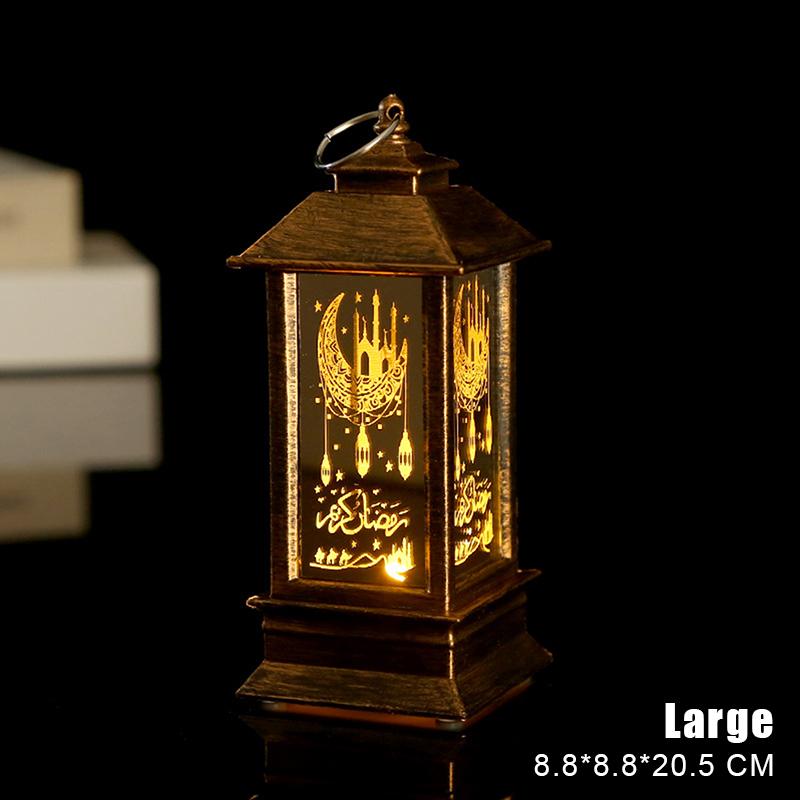 Led Lantern Light Eid Mubarak Decoration For Home Islamic Muslim Festival Party Ramadan Kareem Decor Home Decoration Gifts