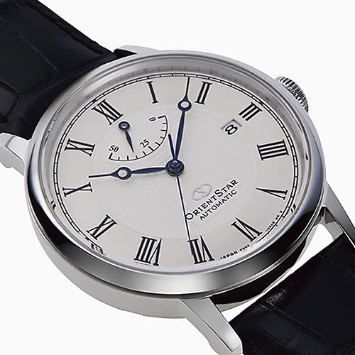 Orient Star RK-AU0002S Men's Elegant Classic Automatic Watch, Made In Japan, with 2-Year Manufacturer's Warranty, White and Silver