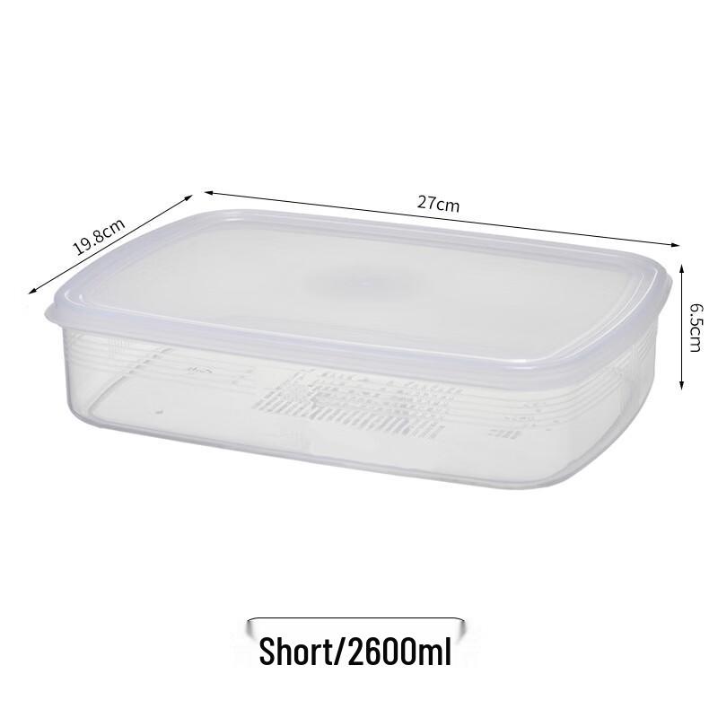 ZISIZ Plastic Refrigerator Storage Container Set