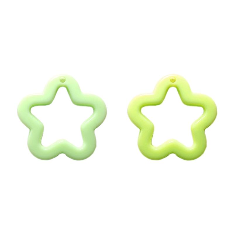 Colorful Star Pendants DIY Necklace Bracelet Earrings Setting Pendant for Jewelry Making Findings Vanlentines Gift