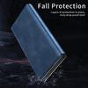 For Samsung Galaxy Z TriFold 5G Case Kickstand Nappa Texture Leather + PC Phone Cover