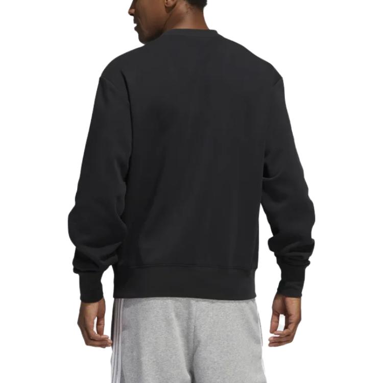 adidas Originals Crew Neck Sweatshirt Men Tops Black HI2975