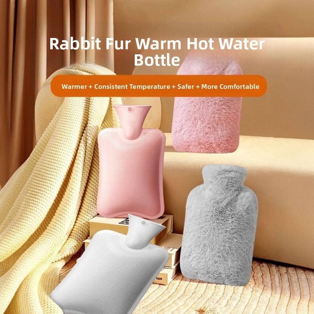 2000ml Hot Water Bottles Removable Hand Warmers Portable Warm Water Bag  Gifts