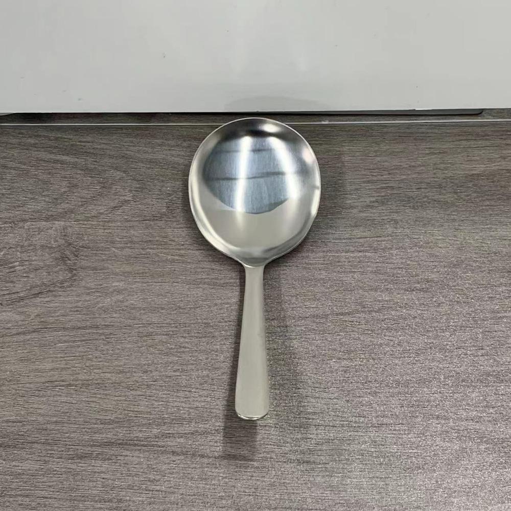 

Stainless Steel Rice Shovel Colander Rice Spoon Durable Canteen Serving spoon for Household Style 1