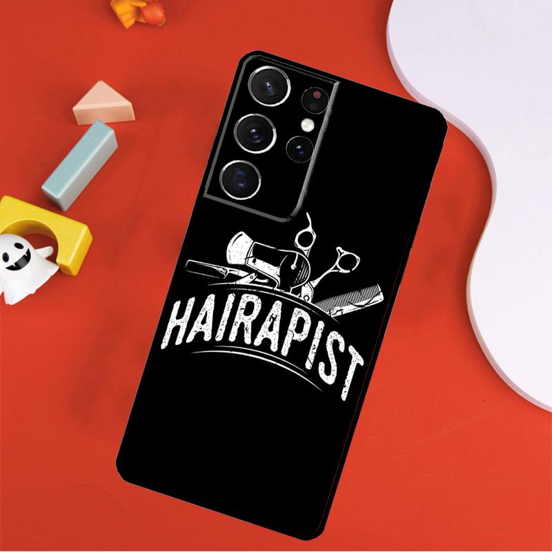 Hairdresser Barber Scissors Phone Case For Samsung Galaxy S25 Ultra S9 S10 S20 S21 FE S22 S23 S24 Plus S24 Ultra Cover