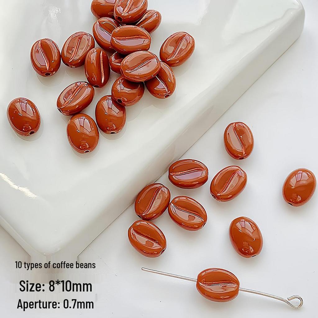 Czech-Style Coffee Bean Beads: DIY Jewelry Beading Supplies for Bracelets, Necklaces, Earrings