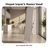Cross-Frame Banner Stand Stable X Portable for Restaurants