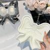 Ceramic Soap Holders with Bows Drainages Enhanceds Design Bathroom Counter Organizers Decorative Sink Tray