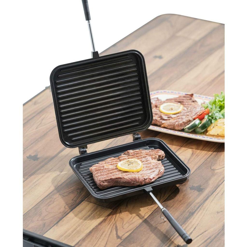 LOGOS Grill-Sandwichpfanne 81062246 Schwarz (ca.) Breite 23 x Tiefe 41 x Höhe 4,5 cm