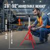 V Head Pipe Stand Adjustable Height 28-52 Inch 4500lbs/2 Tons Pipe Jack Stands Folding Portable High Folding Pipe Stand with V Head Fold A Trailer