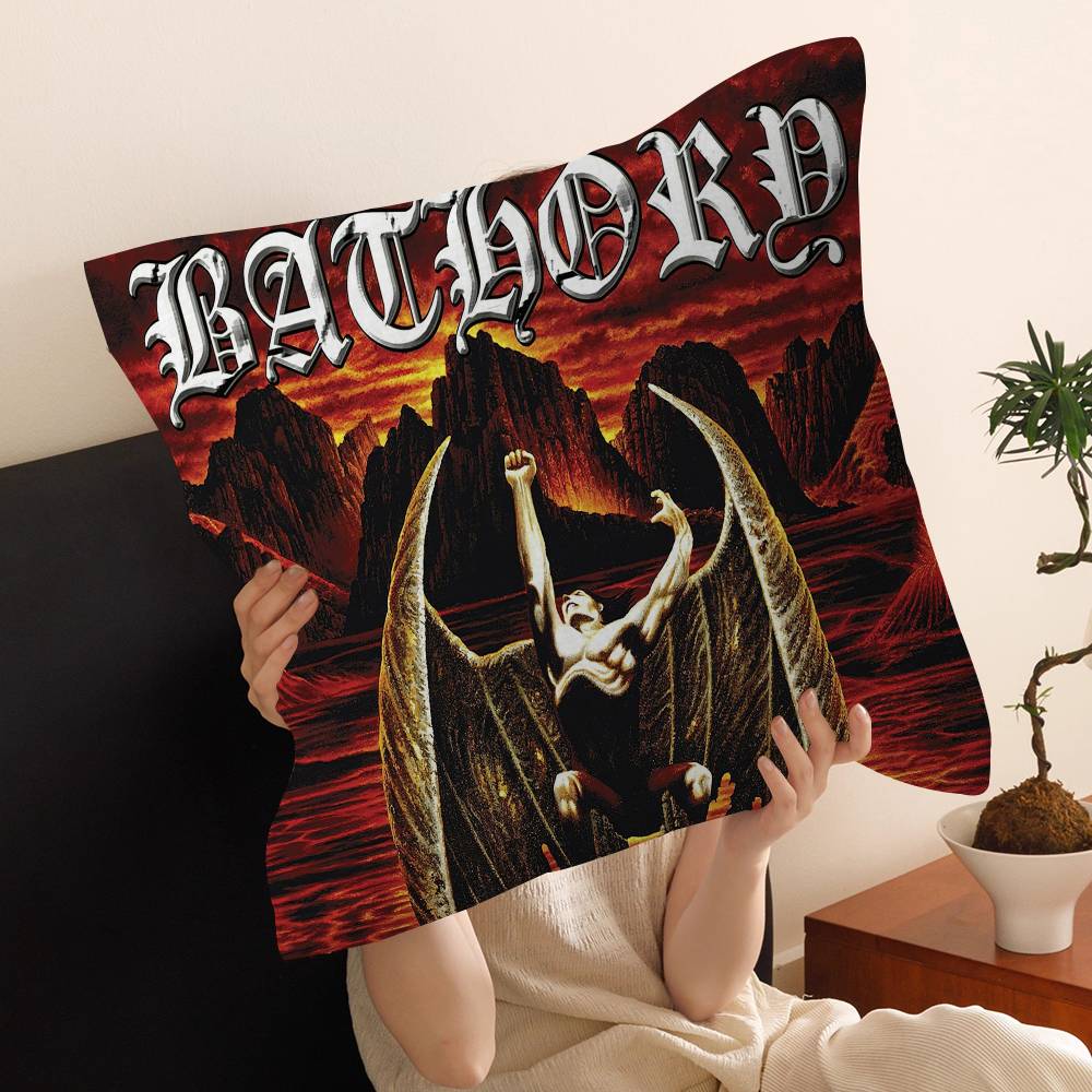 

Bathory Quorthon Retro Heavy Metal Music Band Singer 4545cm Cushion Cover Pillow Cover Decor Pillowcase Home Pillowcase 30x30 cm