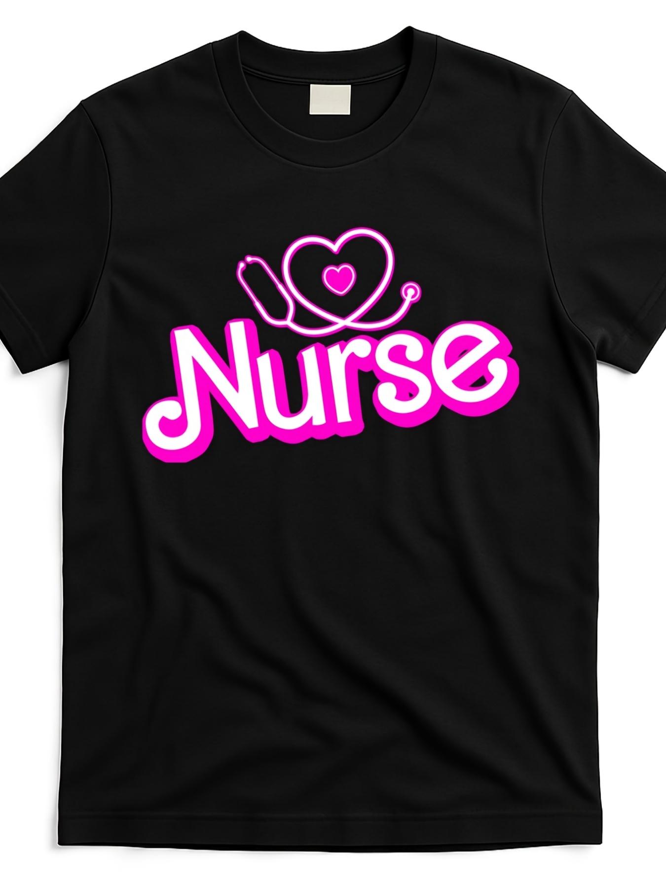 

Adorable Nurse-Themed T-Shirt for Both Men And Women, Featuring a Summer Design with Short Sleeves, Made from 220G Pure for 2025. 5XL різнокольоровий