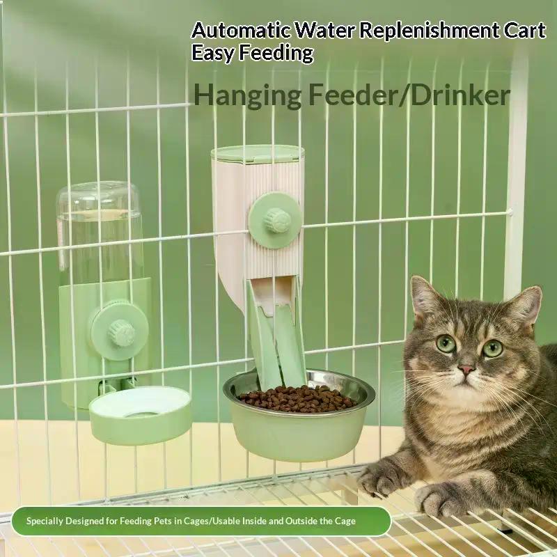 500ML Pet Chinchilla Hanging Feeding Waterer Easy Install Pigeon Rabbit Small Animal Automatic Feeding Water Bowl Pet Products